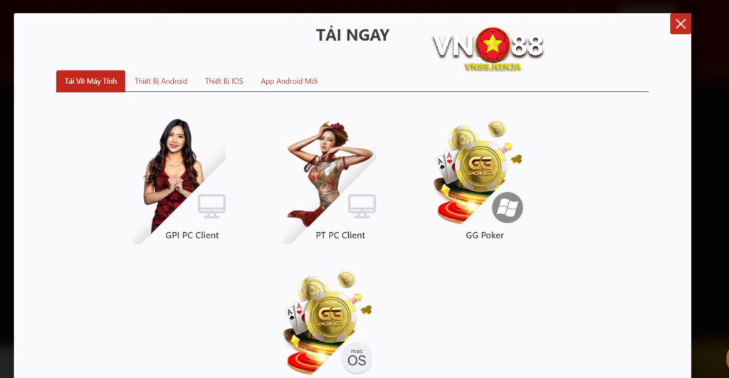 Việc tải app VN88 về điện thoại sẽ giúp bạn chơi cá cược dễ dàng hơn